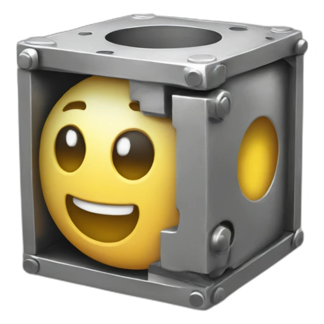 Idea-maker-in-steel-cube sticker