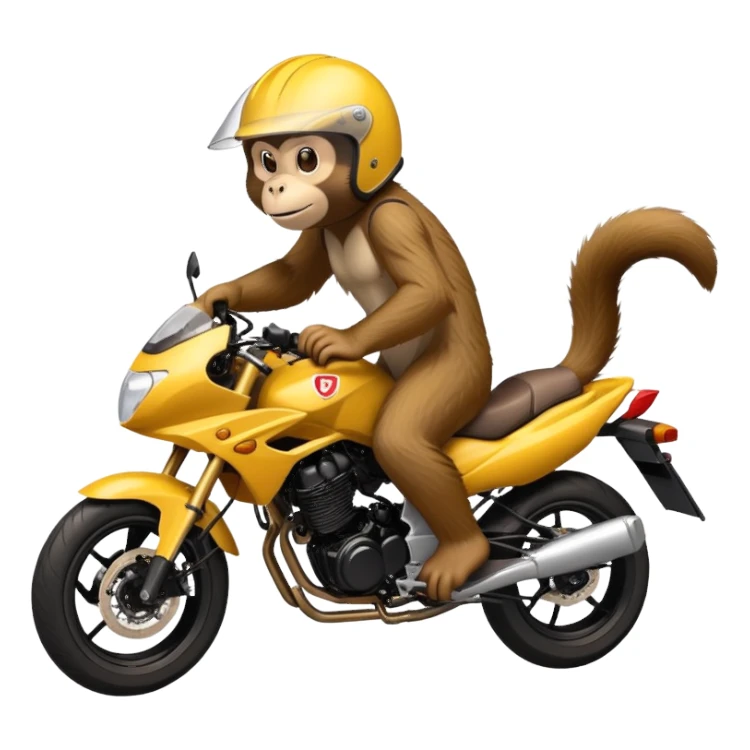 monkey riding CB 300F Twister sticker