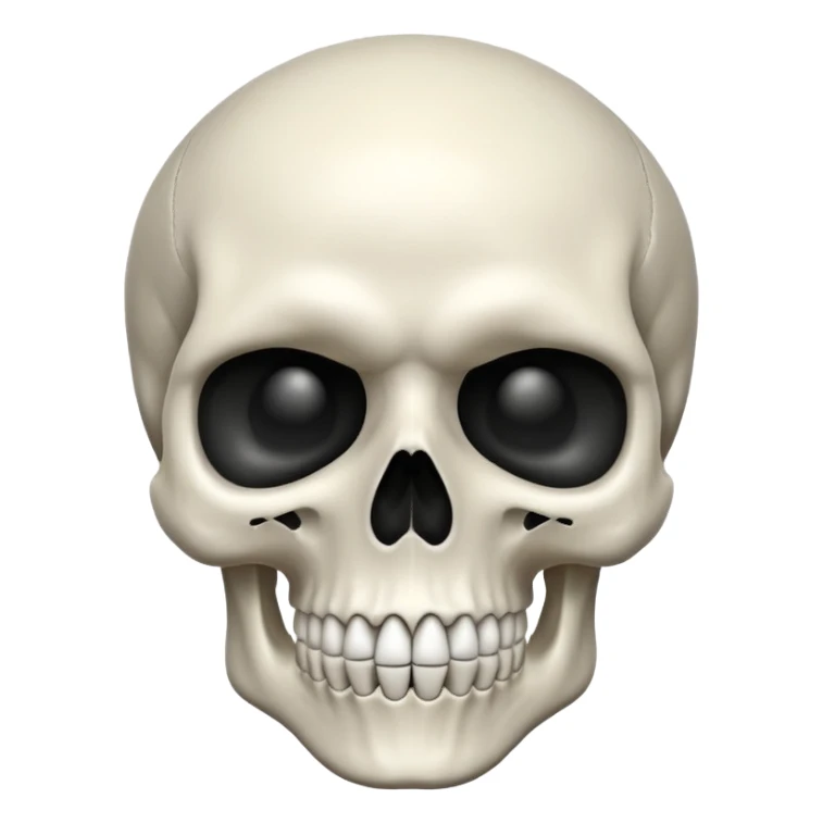 Create a skull ☠️ but without the crossbones sticker