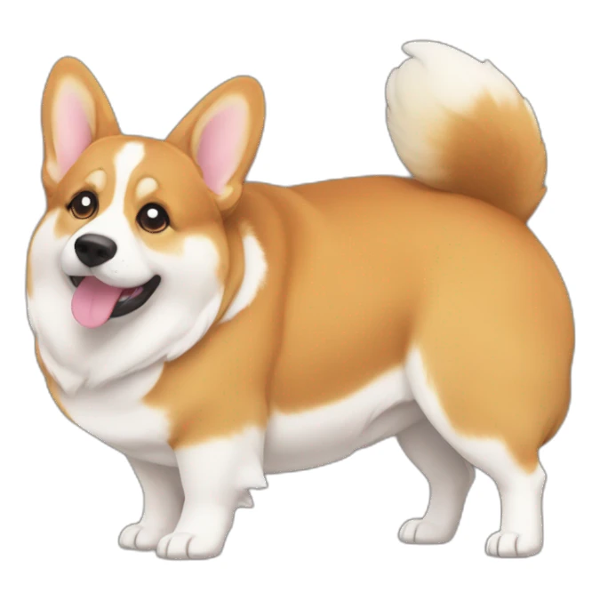Thicc-corgi-butt-rear-view sticker