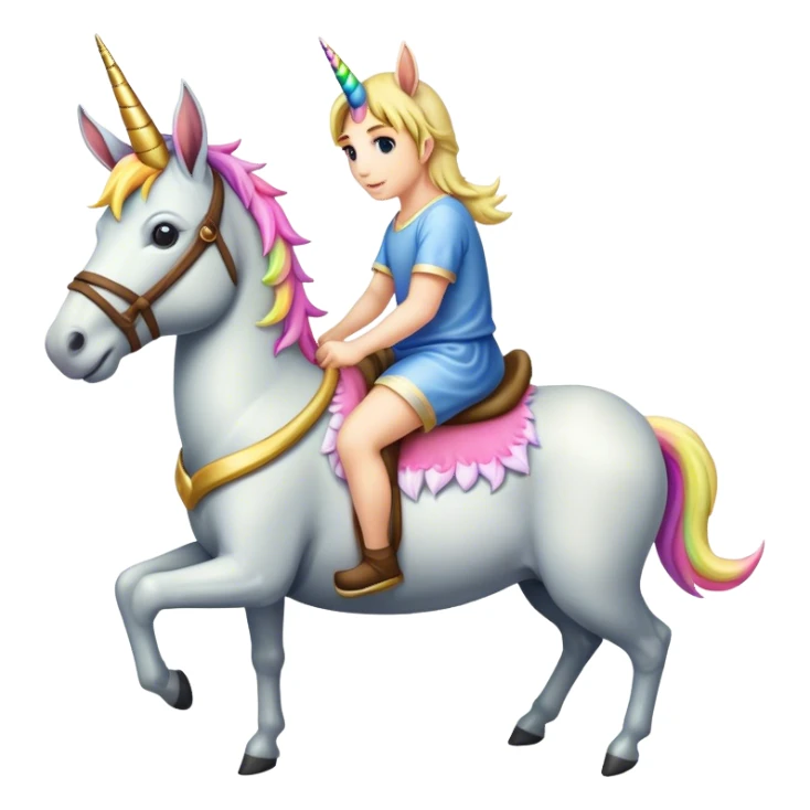 unicorn on a donkey sticker