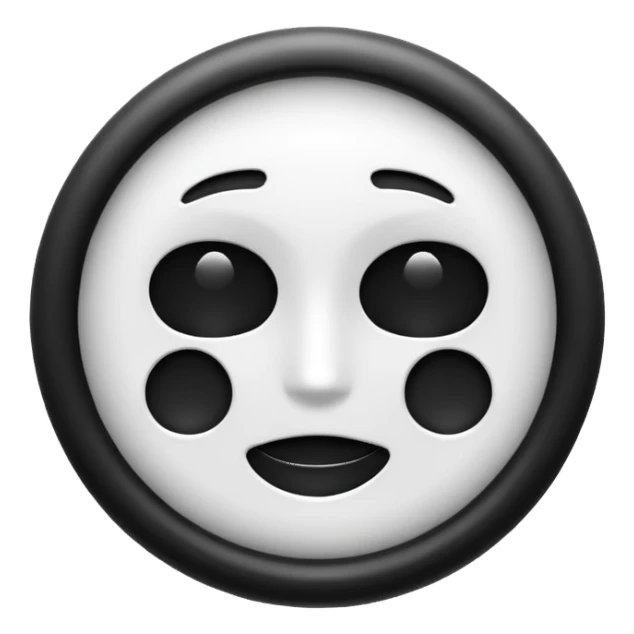 about/ information black n white icon i sticker