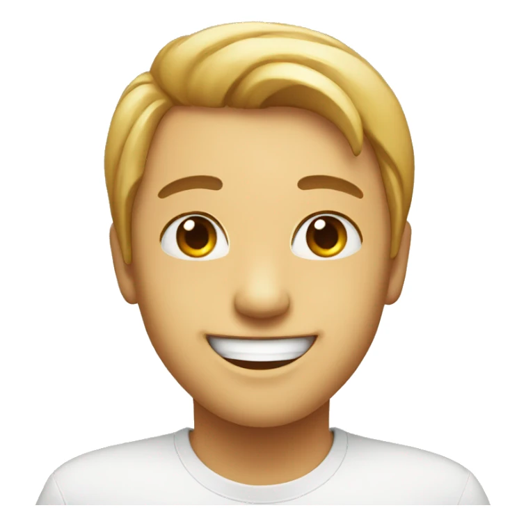 Smile with heart sticker