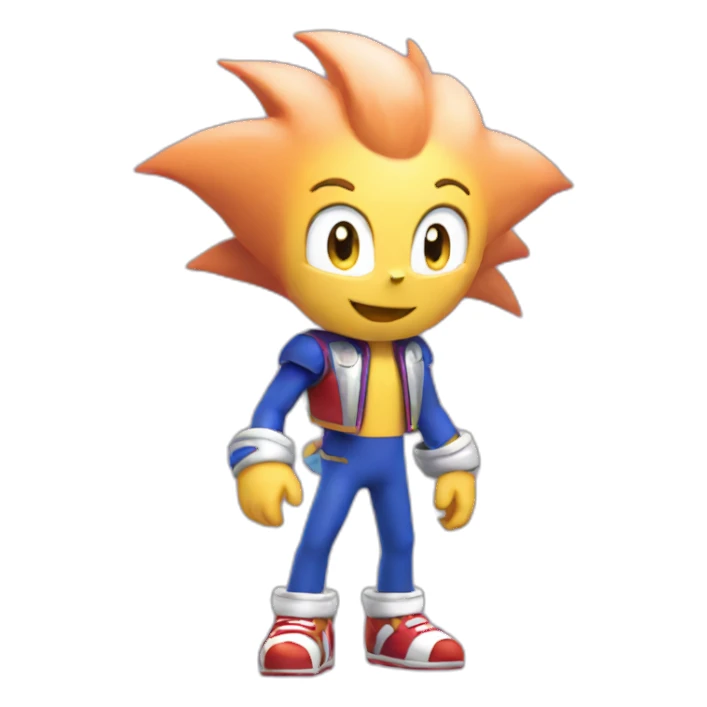gay-sonic-with-peach sticker