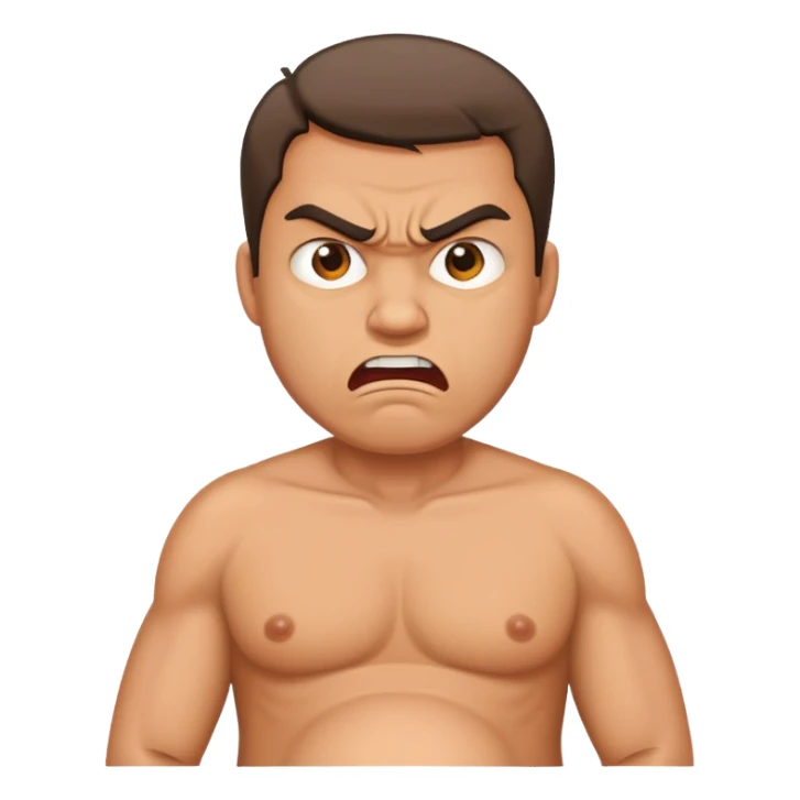 angry pregnant man sticker