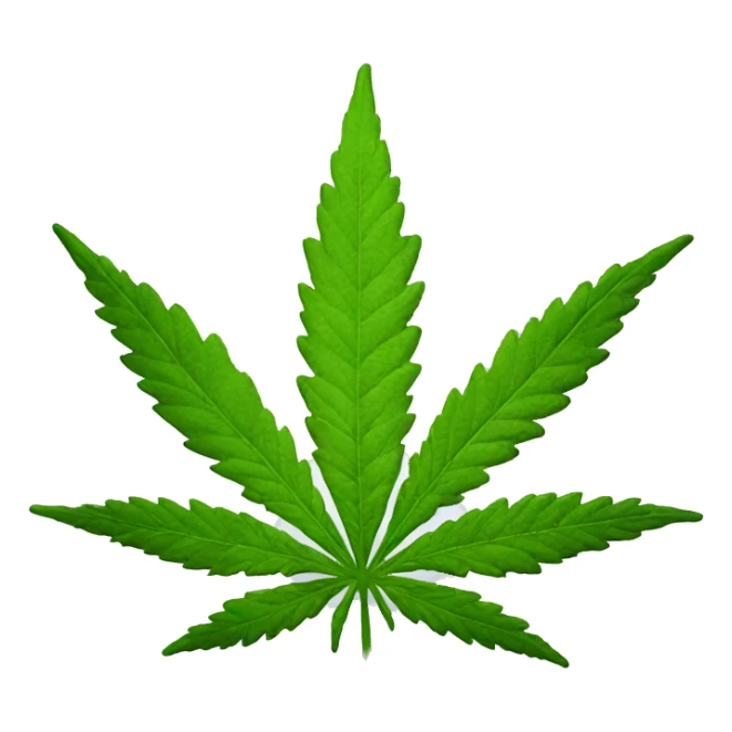 Cannabis leaf sticker