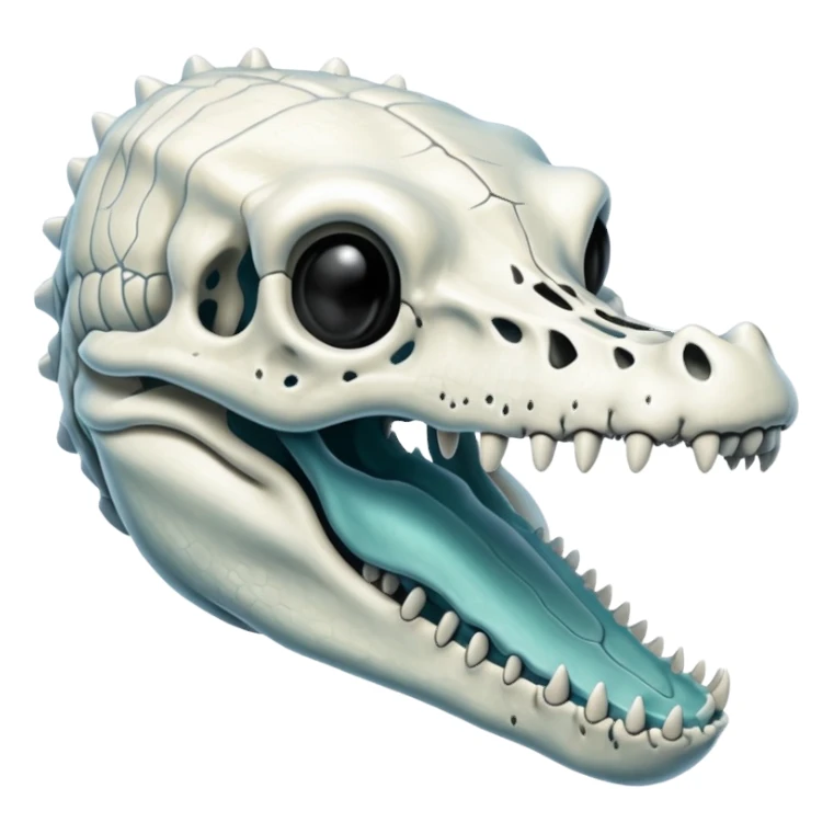 X-ray of alligator skull sticker