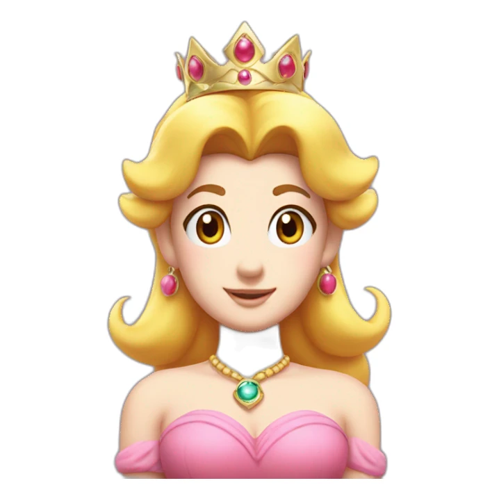 Super Mario and princess peach only with face  sticker