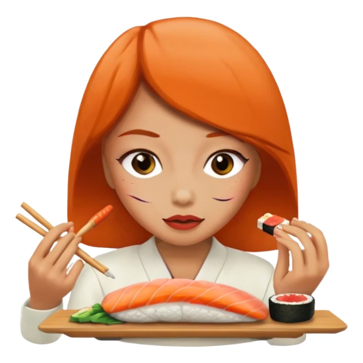 Chica sushi sticker