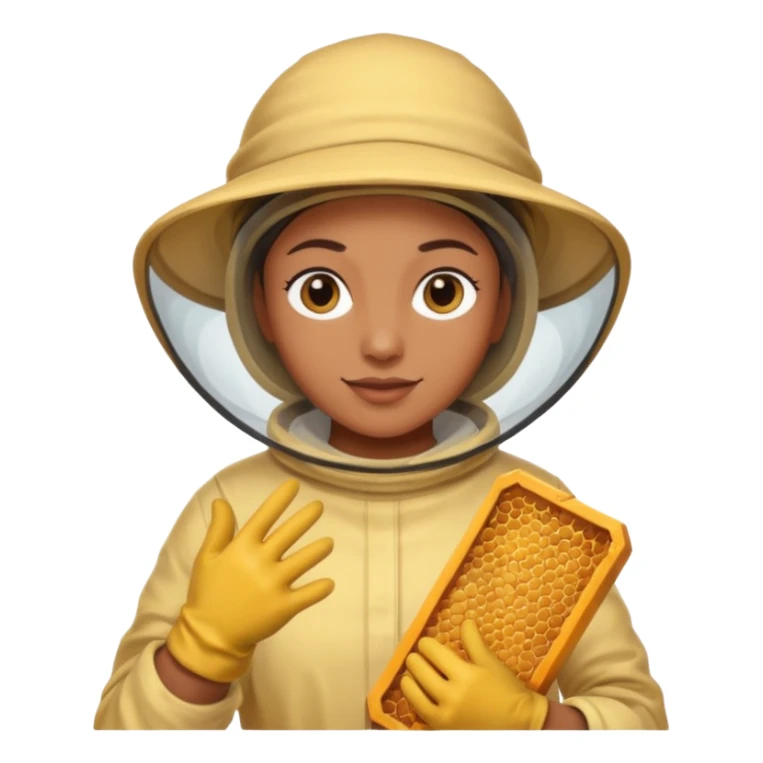 handschoenen imker sticker