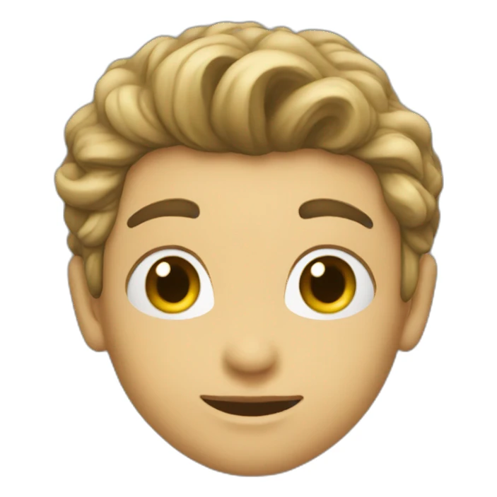 Super-Hero kiss boy sticker