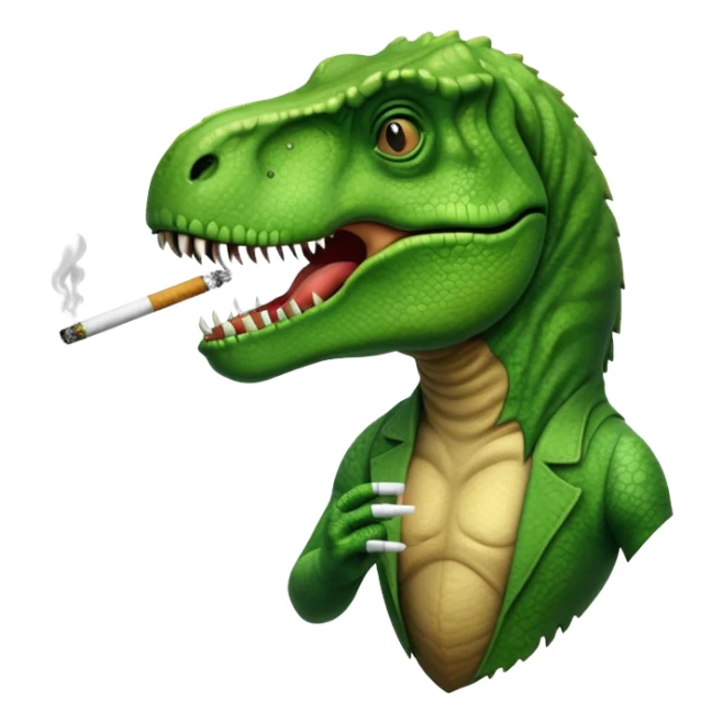 T. rex smoking  sticker