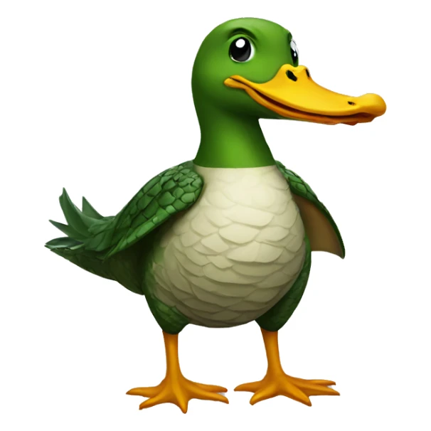 duck crocodile sticker