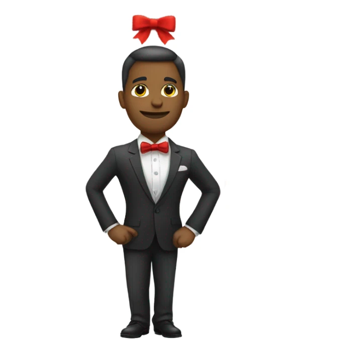 dealer with red bow tie sticker