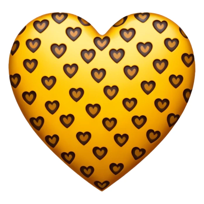 Leopard heart sticker