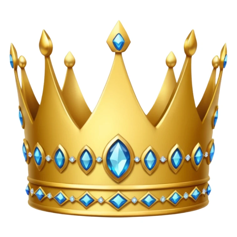 crown with glittering jewels sticker