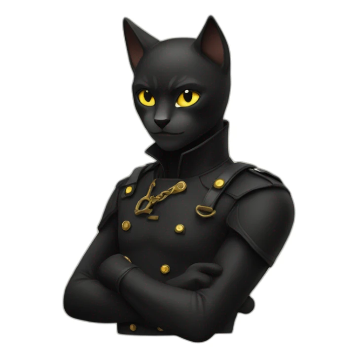 Chat noir et balnc sticker