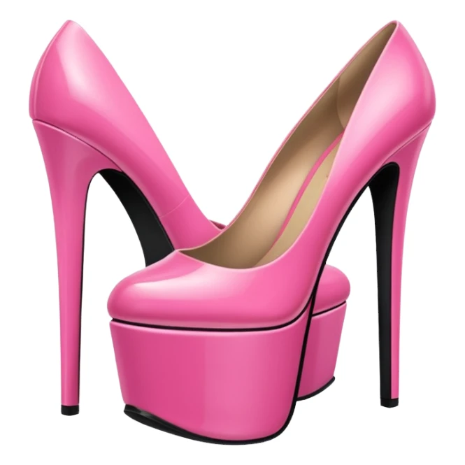 pink platform heels pink heels sticker