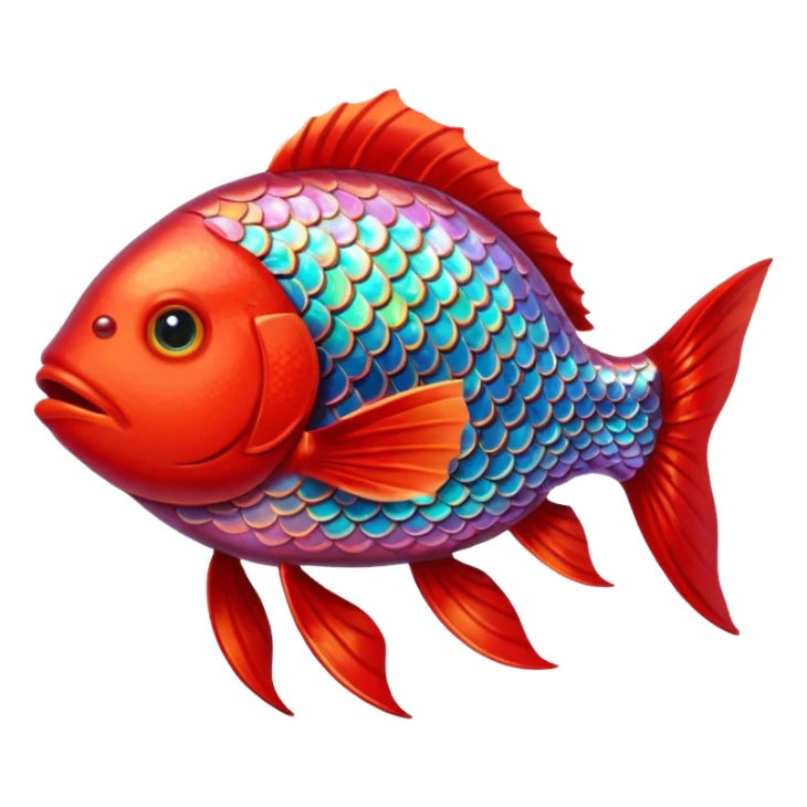 Red Fish in the house sticker
