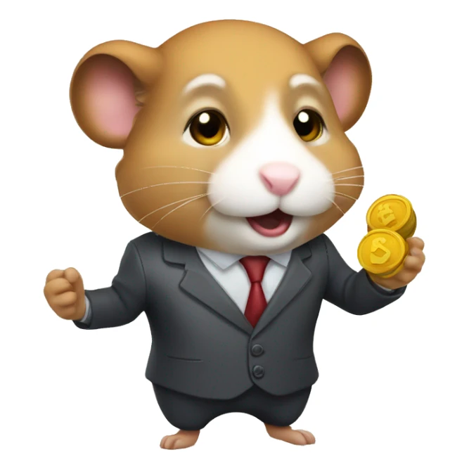Hamster stock trader sticker
