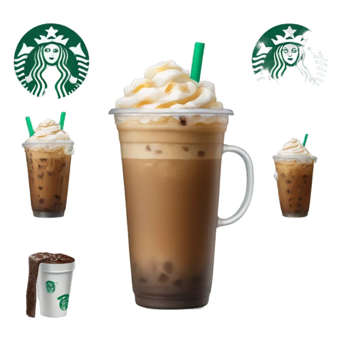 starbucks vanilla iced coffee  sticker