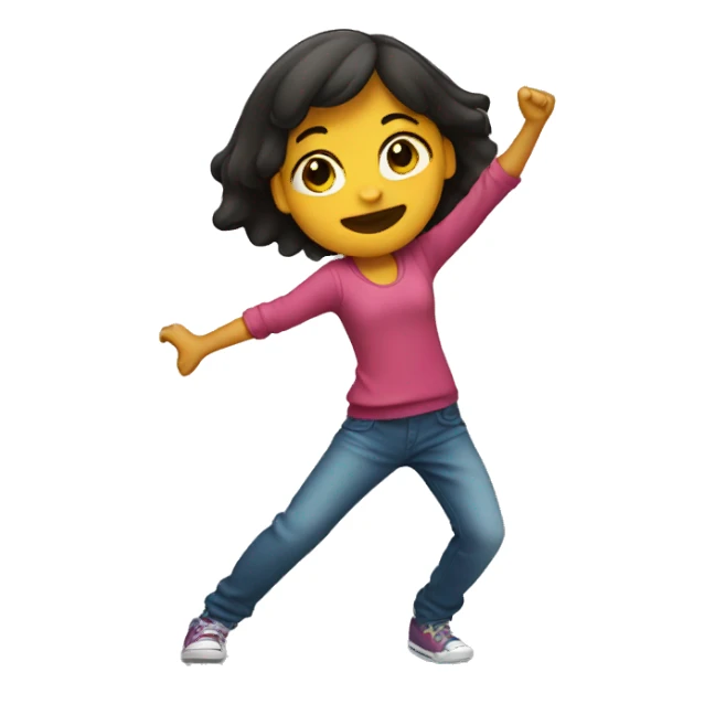 girl dabing  sticker