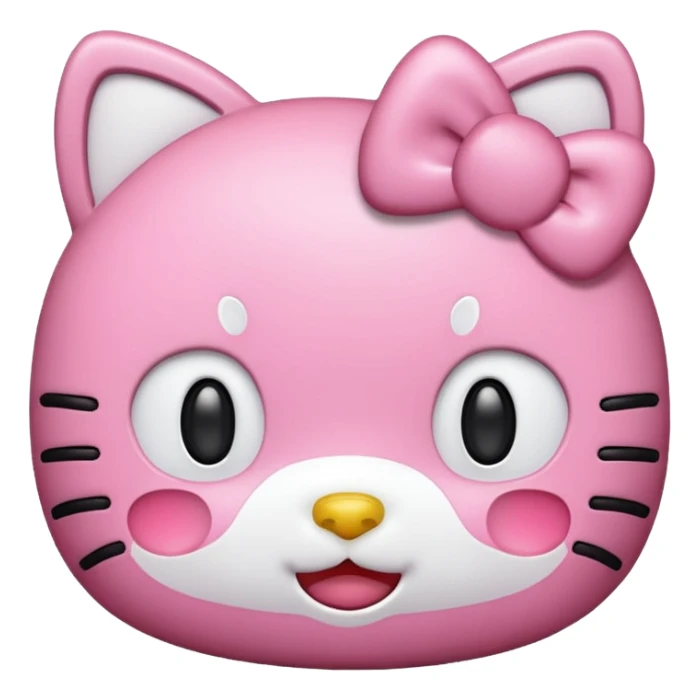 a hello kitty emoji sticker