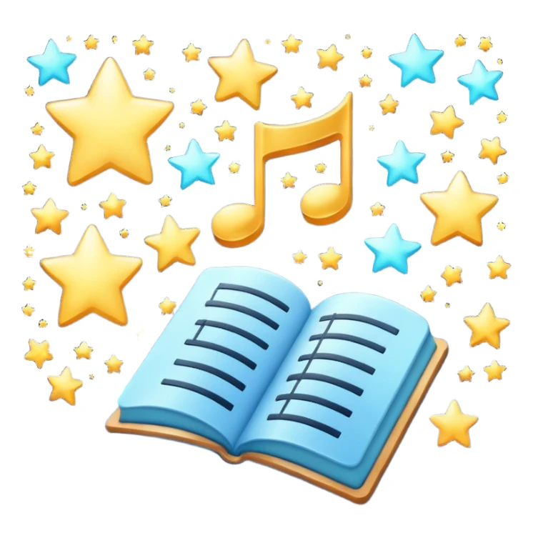 singing notes become stars sticker