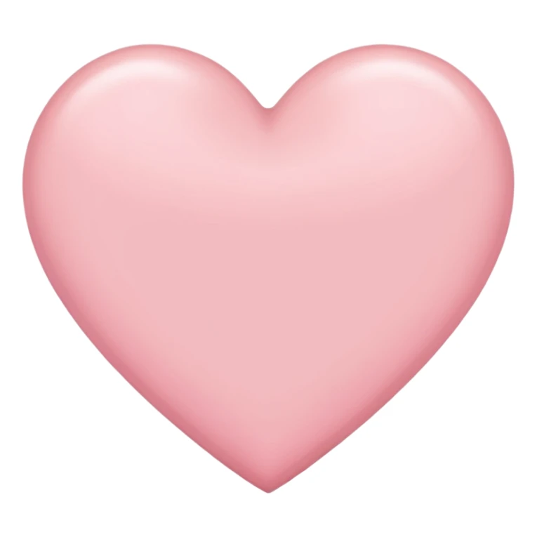corazon de color rosa clarito sticker