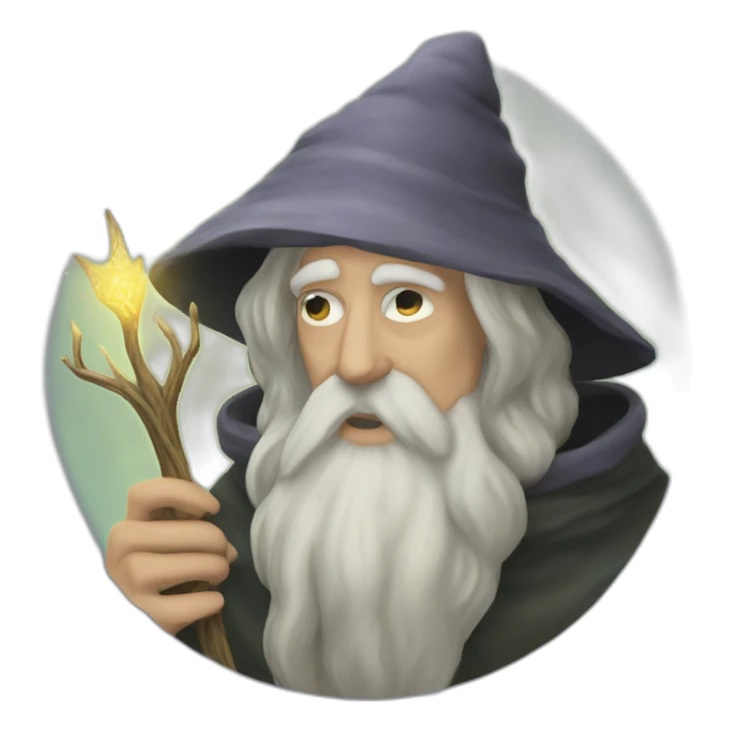 The Hermit tarot card sticker