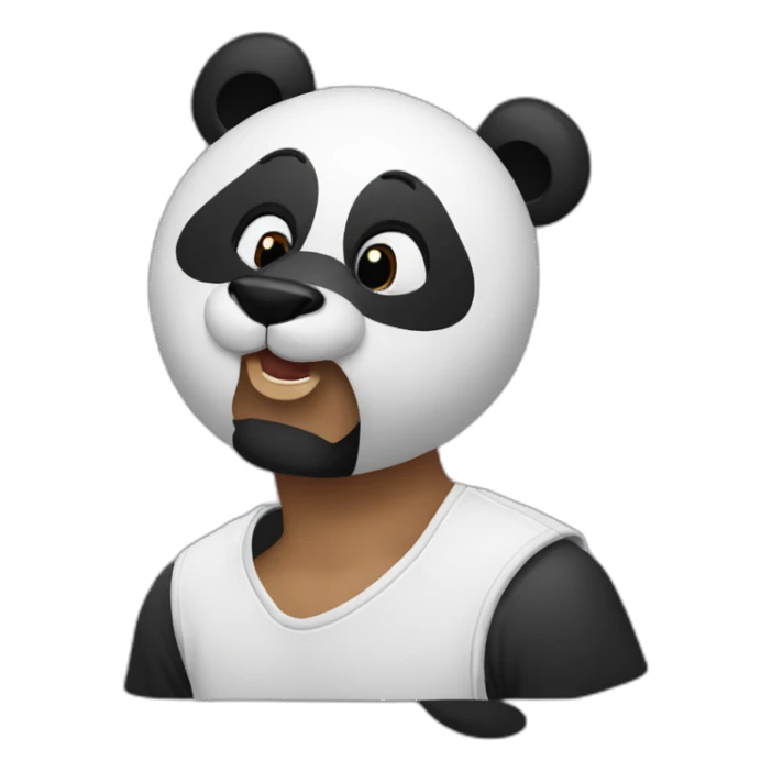 drake with panda sticker