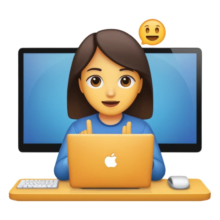 videollamada computadora sticker