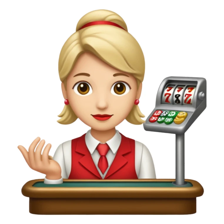 casino cashier sticker