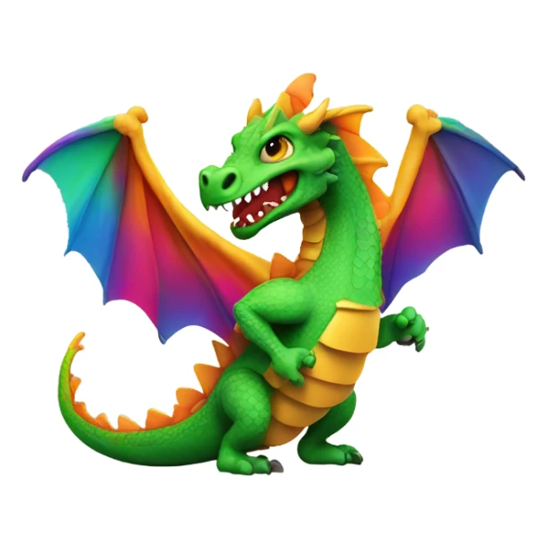 Dragon eating a taco sticker