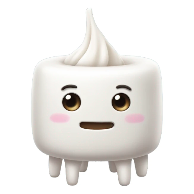 marshmellow with legs  sticker