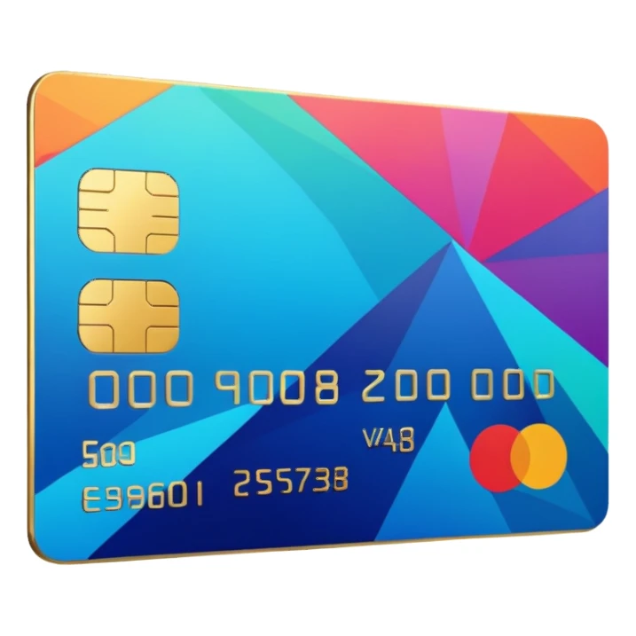 aesthetic credit card with pattern sticker