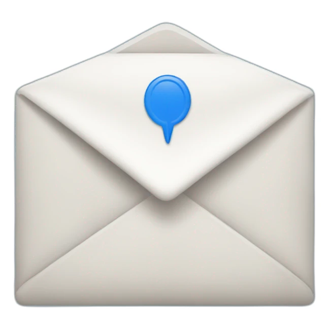 blue email sticker