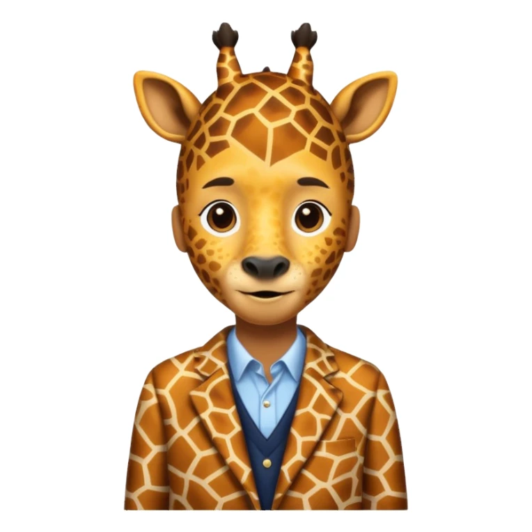 '' giraffe  Patterned'' clothes sticker