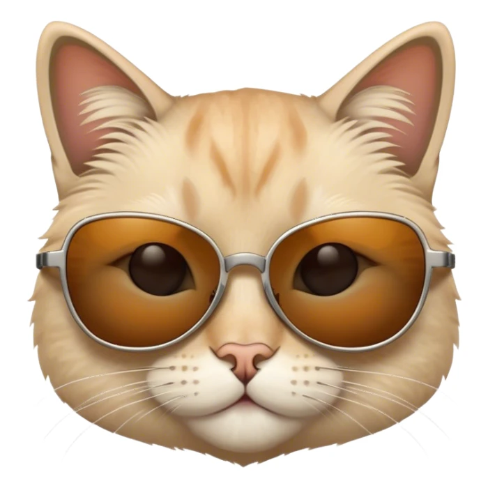 Cat with sunglasses sticker