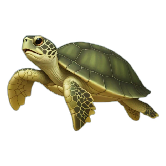 une tortue de mer sticker