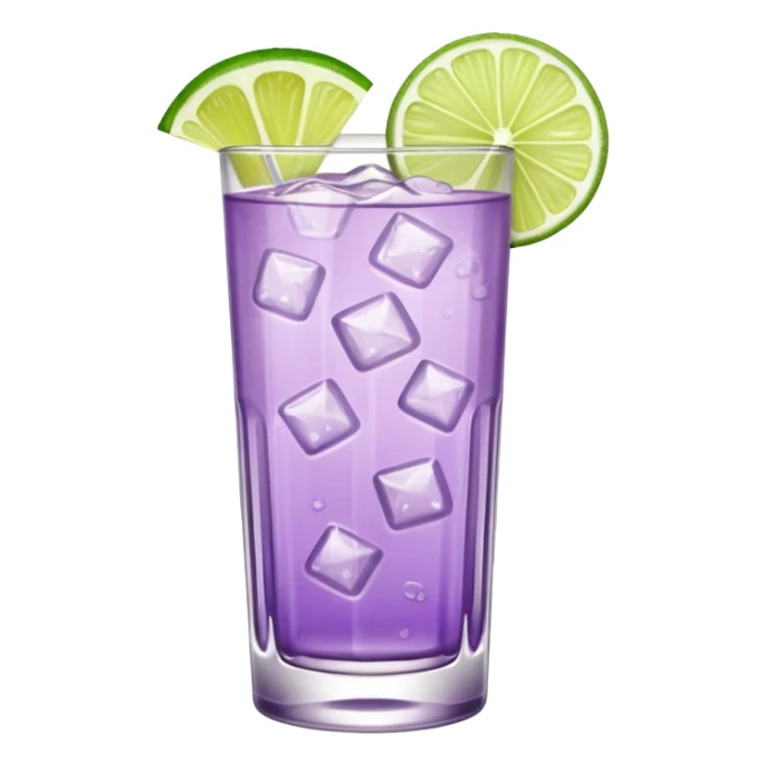 Cocktail light purple with high glass sticker