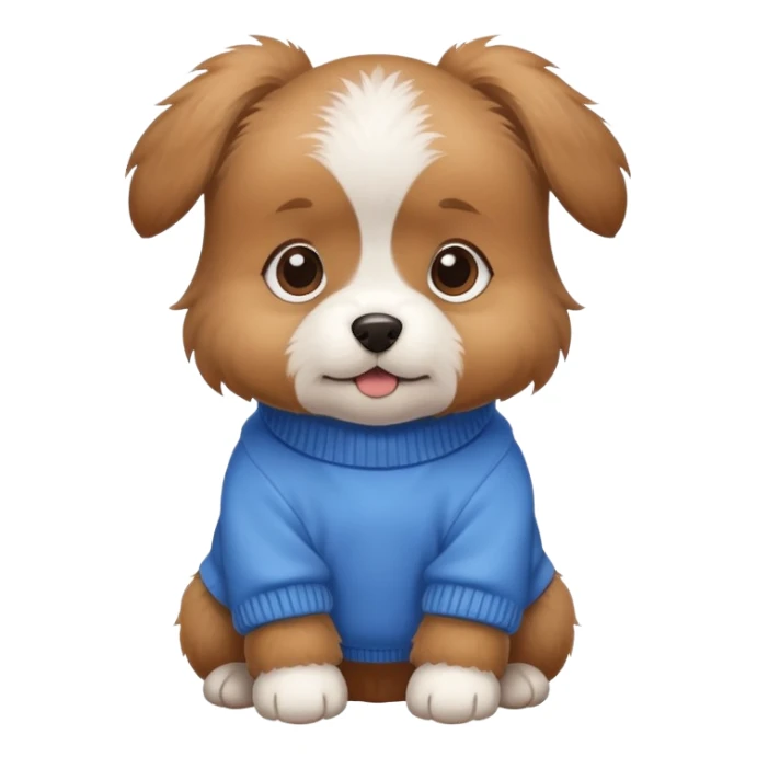 Baby dog with a Pullover  sticker