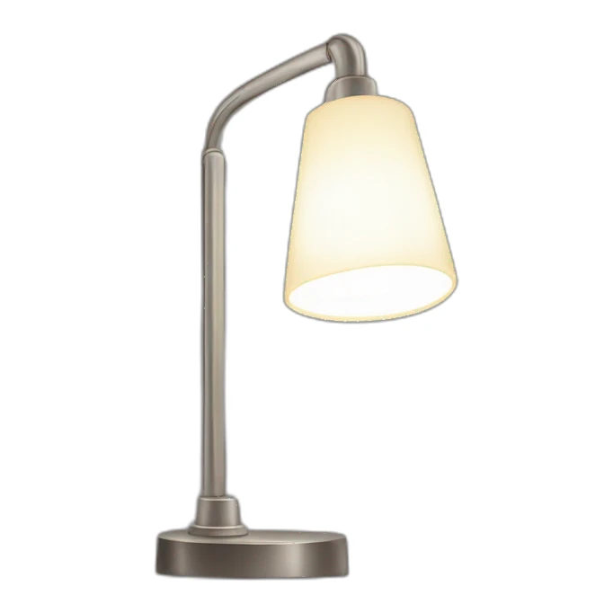 Une lampe sur un miroir sticker