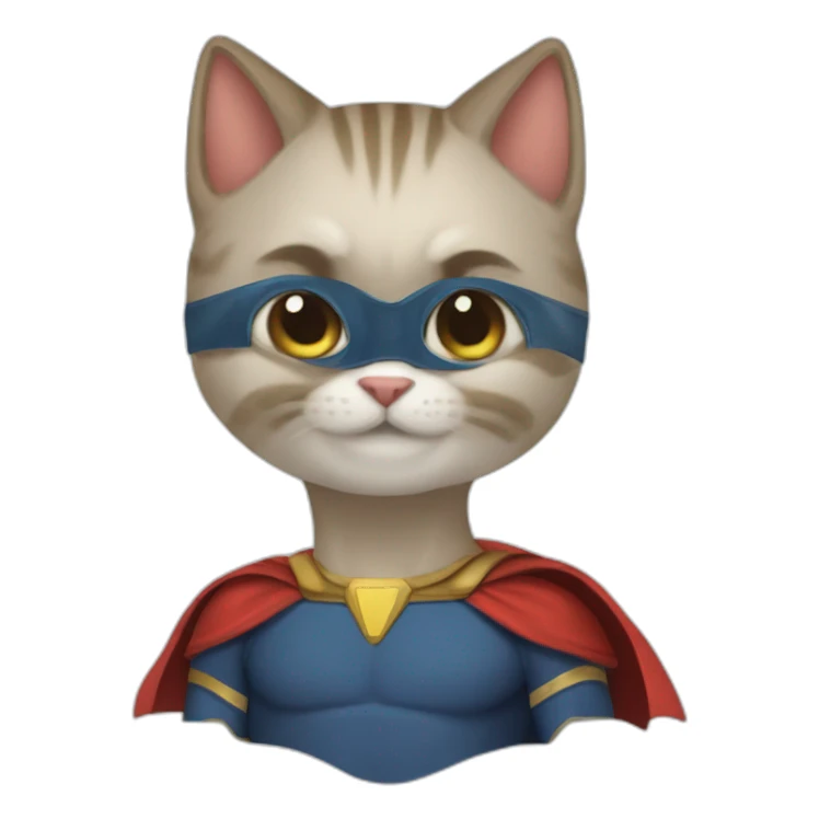 Gato superhéroe  sticker