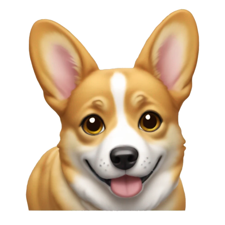 God corgi small girl sticker