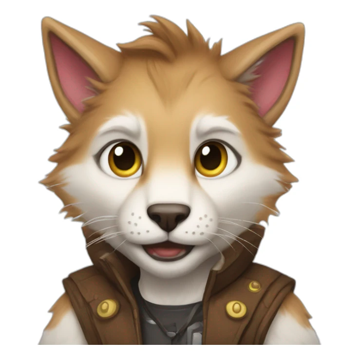 Elon musk as a furry fursona sticker
