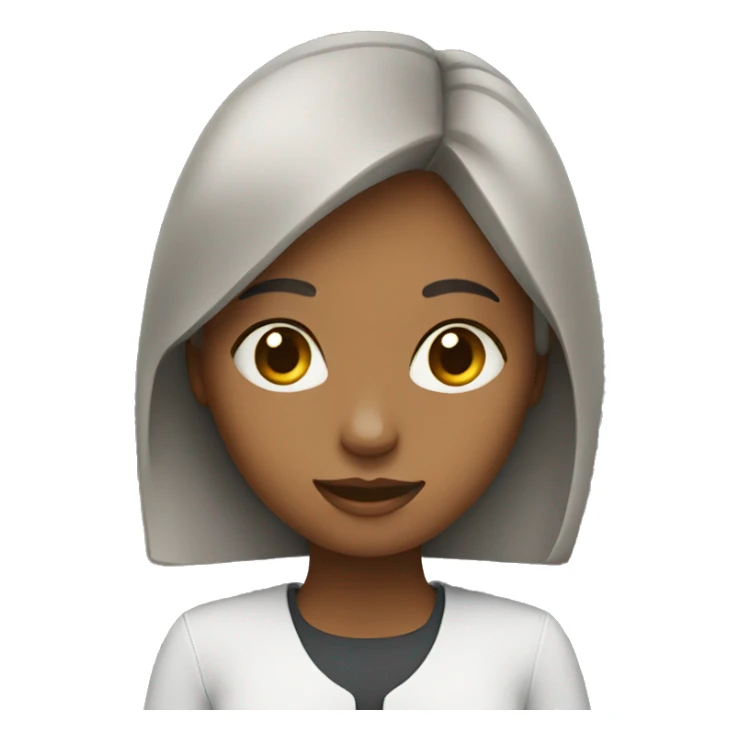 Girl working with MacBook  sticker