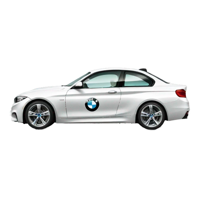 Car with BMW logo colours sticker