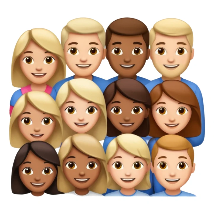 multicultural people sticker