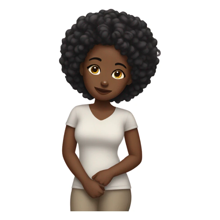 Black girl self care sticker